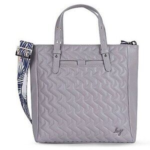 New Lug Charter Classic VL Convertible Tote Bag in Pearl + 1.5" Pearl Strap